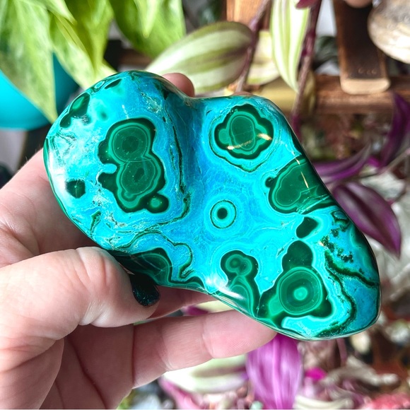 🩵Peruvian Chrysocolla Malachite Polished Crystal Freeform🩵